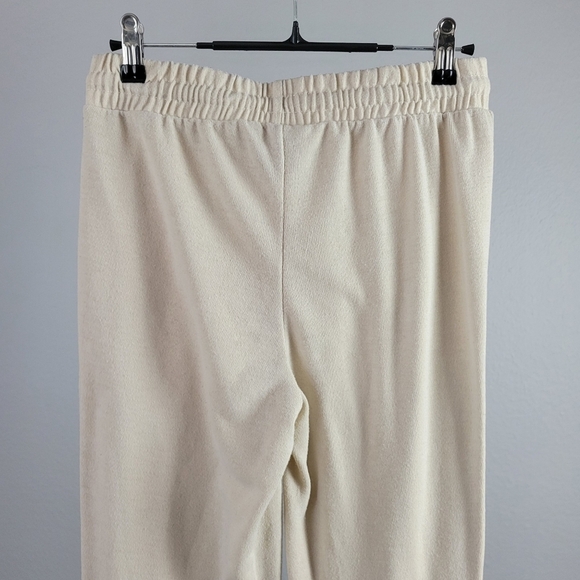 BETTER TOGETHER // cream super soft tie elastic waist banded cuffs lounge pants - Picture 6 of 6